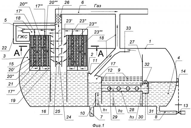 Жидкостно-газовый сепаратор (патент 2612741)