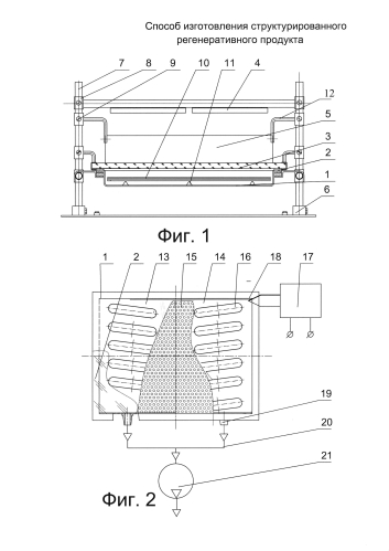 Способ изготовления структурированного регенеративного продукта (патент 2591164)