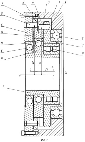 Эксцентриковая планетарная передача внутреннего зацепления (патент 2360160)