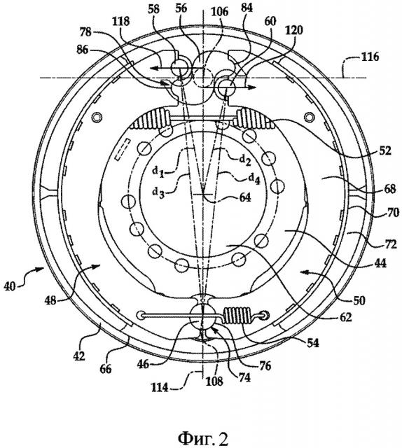 Барабанный тормоз (варианты) (патент 2663772)