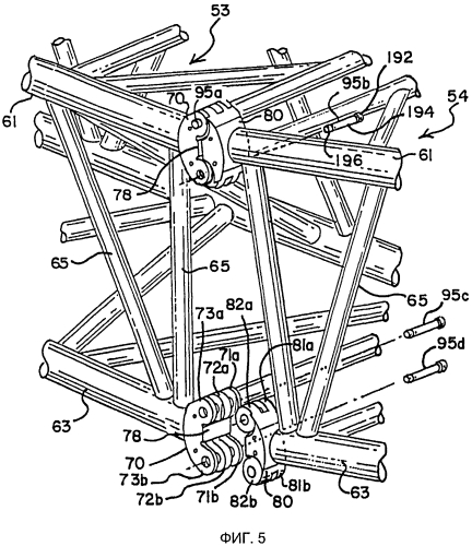 Кран и сопряженное соединение между секционными элементами крана (патент 2574670)