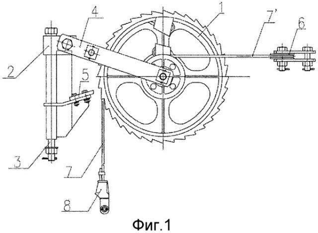 Компенсационное устройство храпового колеса (патент 2547952)