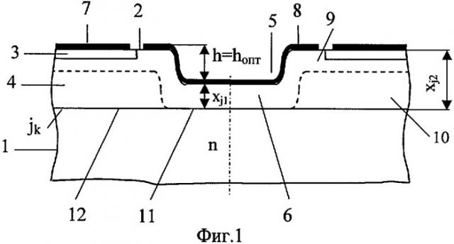 Полупроводниковый прибор с самозащитой от перенапряжений (патент 2279735)