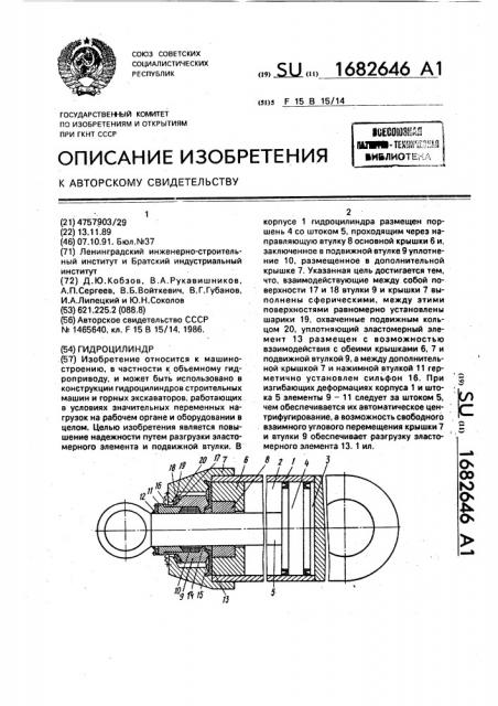 Гидроцилиндр (патент 1682646)