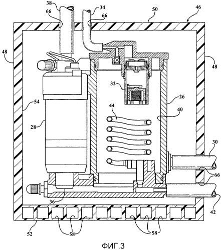 Устойчивая к утечке судовая система подачи топлива (варианты) и морское судно (патент 2576602)