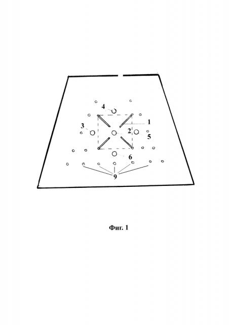 Схема взрывной отбойки забоя удароопасных горных пород (патент 2646152)