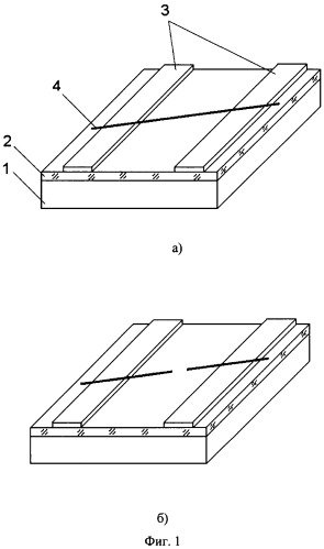 Способ формирования планарных молекулярных проводников в полимерной матрице (патент 2307786)