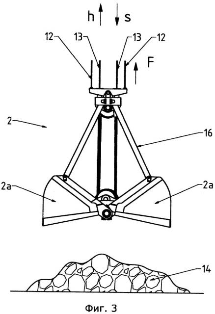Способ управления наполнением сыпучим материалом грейфера (патент 2662375)