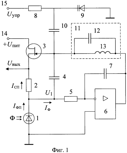Частотно-селективный фотопреобразователь оптического излучения (патент 2558282)