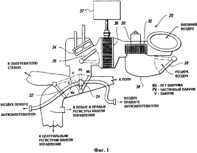 Устройство и способ селективного контроля впуска воздуха для системы кондиционирования воздуха (патент 2569974)