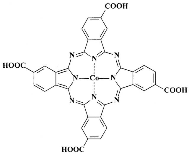 Гомогенный катализатор окисления диэтилдитиокарбамата натрия на основе тетра-4-(4&χεντ;-карбоксифенилсульфанил)-5-нитрофталоцианина кобальта(ii) (патент 2640414)