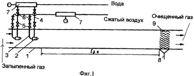 Акустическая система газопылеочистки воздушных выбросов типа импульс 4 (патент 2342977)