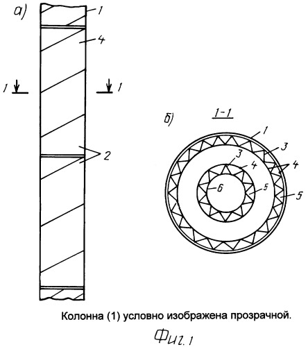 Регулярная рулонная ленточно-винтовая насадка (патент 2424052)