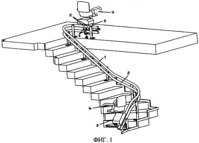Лестничный подъемник (варианты) (патент 2317936)