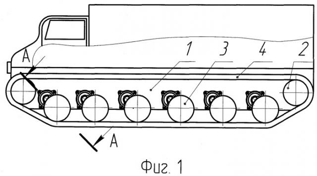 Способ и система стабилизации корпуса гусеничного транспортного средства (патент 2501668)