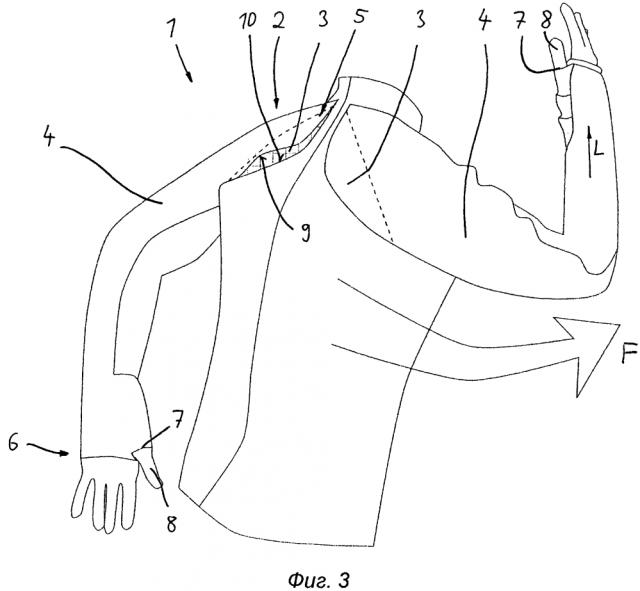 Предмет одежды, в частности предмет спортивной одежды (патент 2606330)
