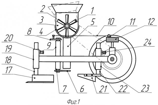 Аппарат для равномерного широкополосного посева семян овощных культур (патент 2501204)
