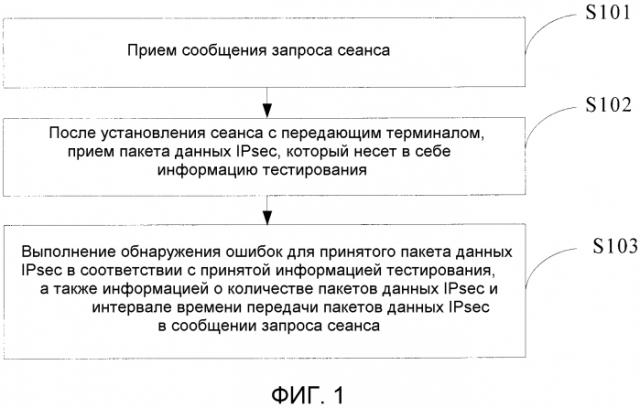 Способ, устройство и система для тестирования сети при работе механизма ipsec (патент 2580454)