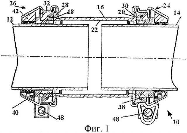 Усовершенствованная трубная муфта со встроенным захватом (патент 2459997)