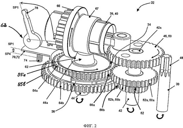 Многоскоростной передаточный механизм и технологическая машина (патент 2483862)