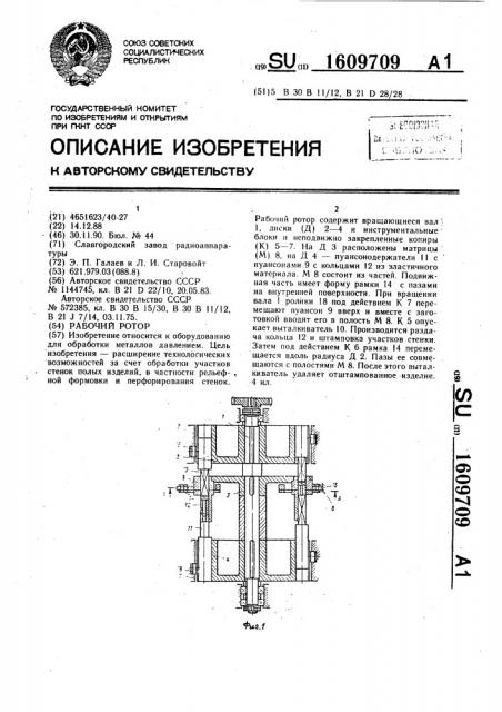 Рабочий ротор (патент 1609709)