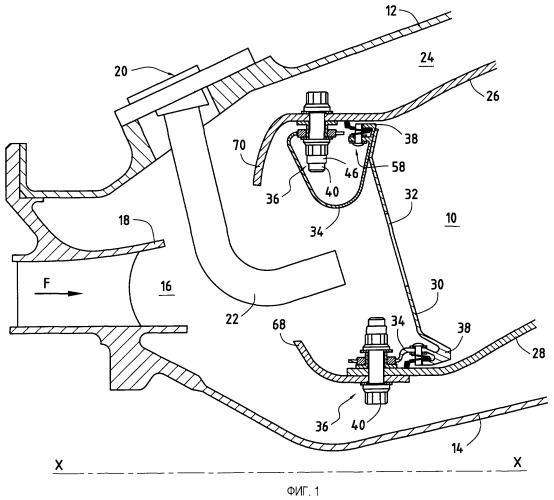 Сборка кольцевой камеры сгорания турбомашины (патент 2400674)