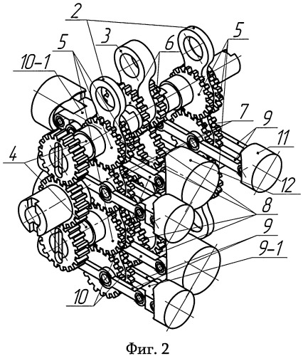 Бесшатунный кривошипный механизм двигателя (патент 2525342)