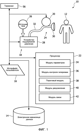 Система и способ контроля легочной гиперемии (патент 2538177)