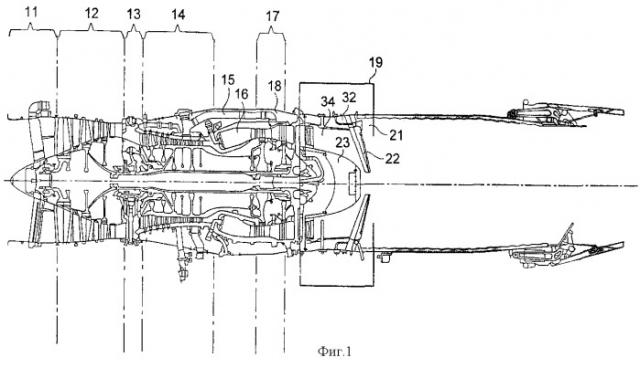 Форсажное кольцо для двухконтурного турбореактивного двигателя, форсажное устройство и турбореактивный двигатель (патент 2291315)