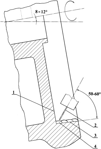 Способ электродуговой наплавки упорной поверхности подпятника надрессорной балки тележки грузовых железнодорожных вагонов (патент 2369472)