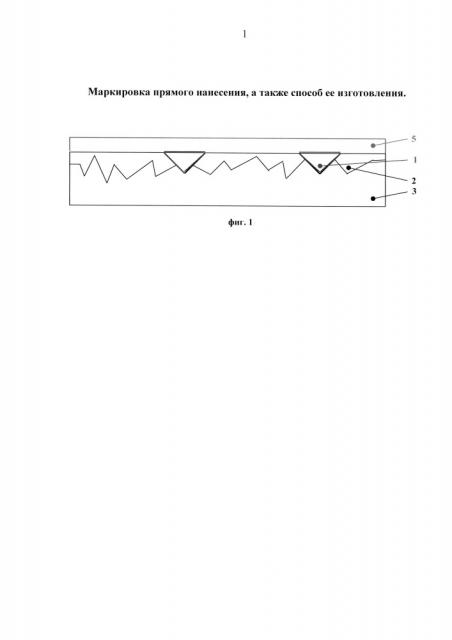 Способ изготовления маркировки прямого нанесения (патент 2637041)