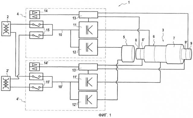 Приведение в действие лопастей двигателя с открытым вентилятором (патент 2524277)