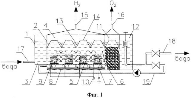 Электрофлотатор для очистки нефтесодержащих вод (патент 2465214)