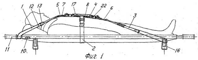 Привязная система для санитарных носилок (патент 2261694)