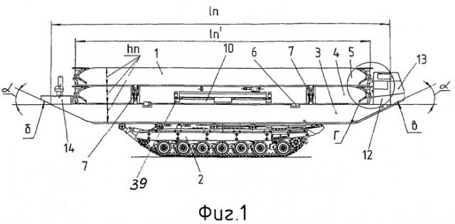 Десантный танковый паром (патент 2296080)