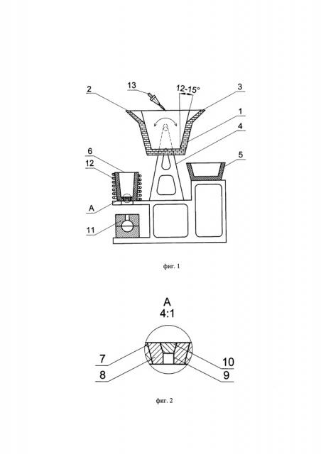 Устройство для получения отливок из железоуглеродистых сплавов (патент 2658682)
