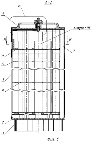 Герметичный пенал хранения отработавшего ядерного топлива (патент 2435239)
