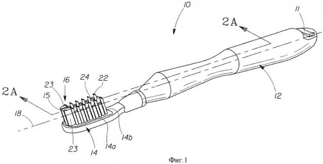 Устройство для гигиены ротовой полости, зубная щетка (варианты) и способ обеспечения множества чистящих операций единственной зубной щеткой (патент 2422116)