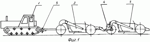 Сцепное устройство скреперного поезда (патент 2261805)