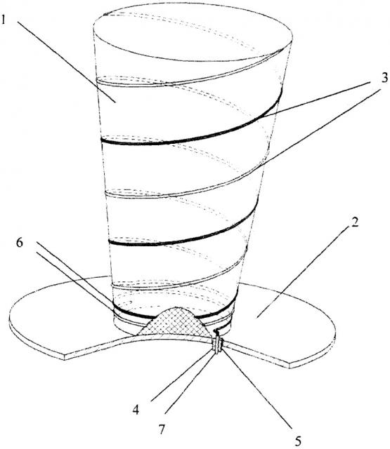Многозаходная спиральная антенна (патент 2657364)
