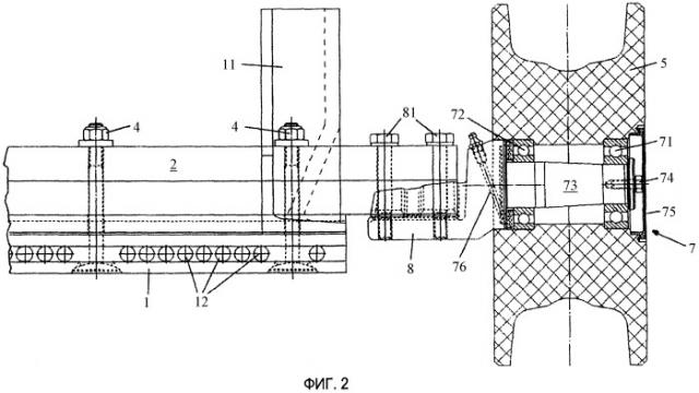 Подшипниковый узел транспортной установки для транспортировки грузов с помощью конвейерной ленты (патент 2409509)