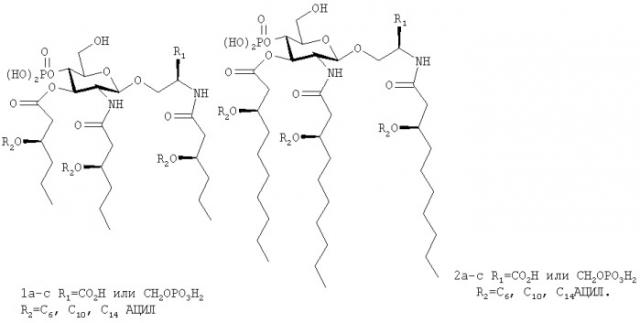 Некоторые аминоалкилглюкозаминидфосфатные производные и их применение (патент 2389732)