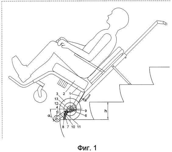 Автоматический тормоз транспортного средства преимущественно для перемещения человека по лестницам и на эскалаторах (патент 2510347)