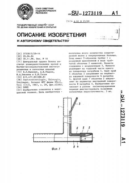 Зонд (патент 1273119)