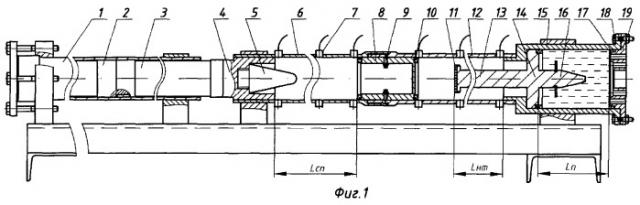 Стендовая установка для имитации застревания ракеты в пусковой трубе (патент 2299411)