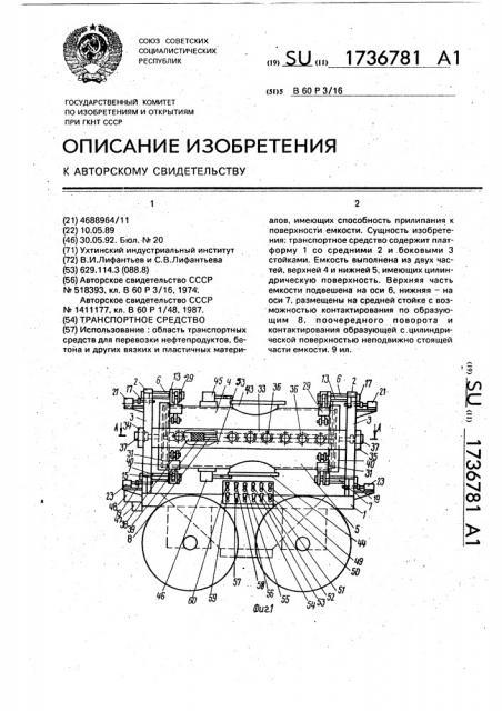 Транспортное средство (патент 1736781)