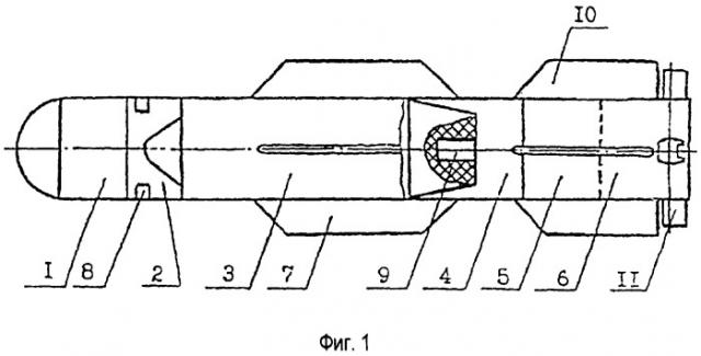 Высокоточная корректируемая авиабомба круглосуточного боевого применения, стабилизированная по крену, с тепловизионной головкой самонаведения и обтекателем сотовой конструкции (патент 2293944)