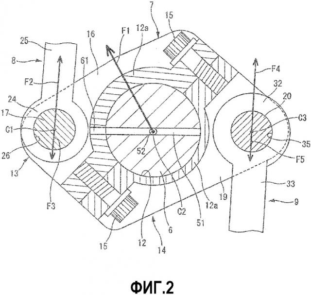 Двухзвенный поршневой кривошипно-шатунный механизм для двигателя внутреннего сгорания (патент 2652737)