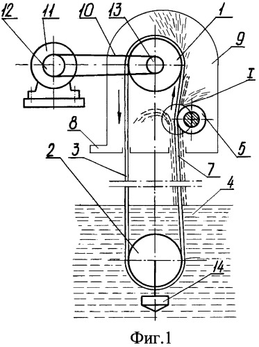 Ленточный водоподъемник (патент 2353803)