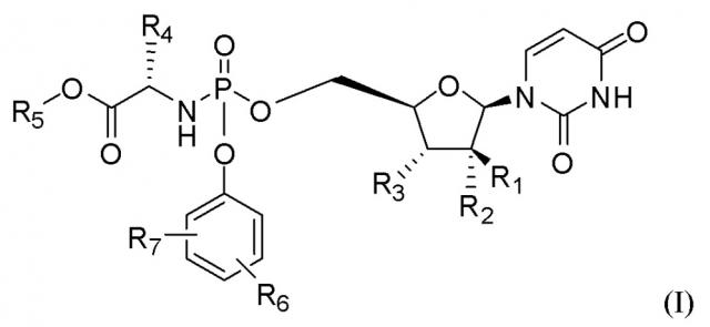 Новое фосфорамидатное производное нуклеозида и его применение (патент 2621709)